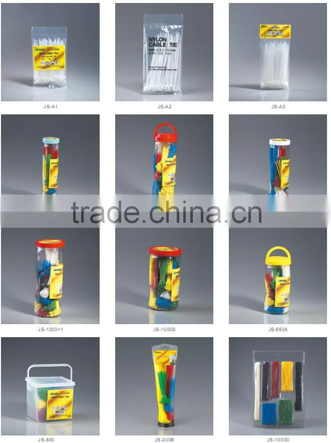 Self locking marker nylon cable ties with lable