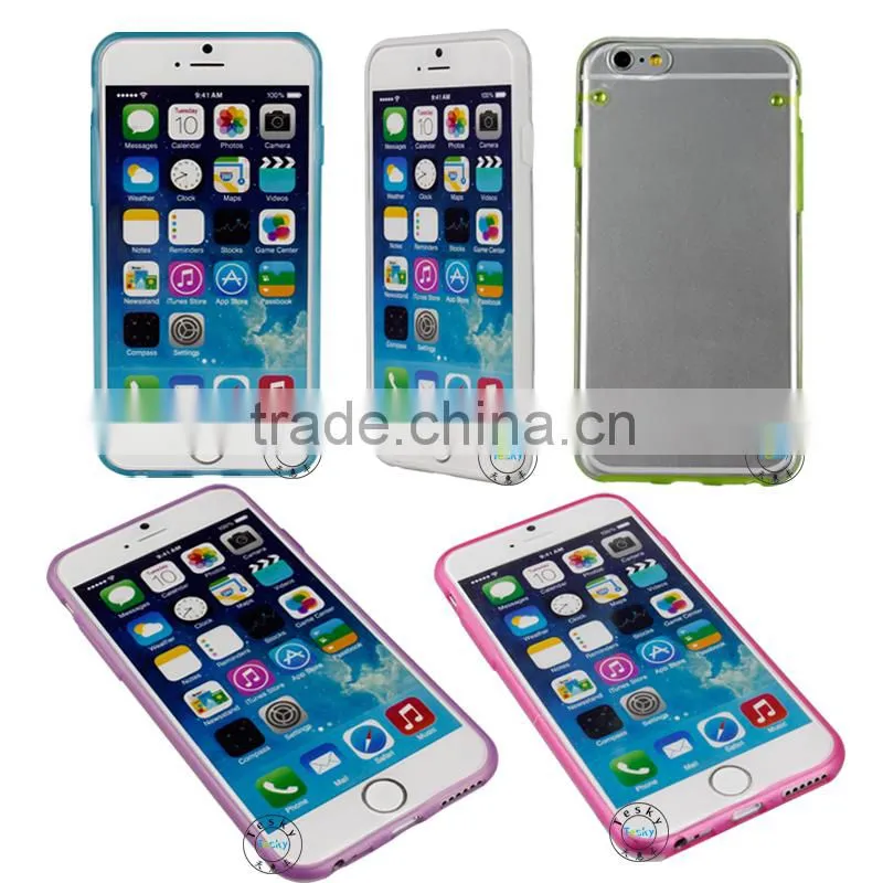 tpu transparent clear back cover for iphone 6