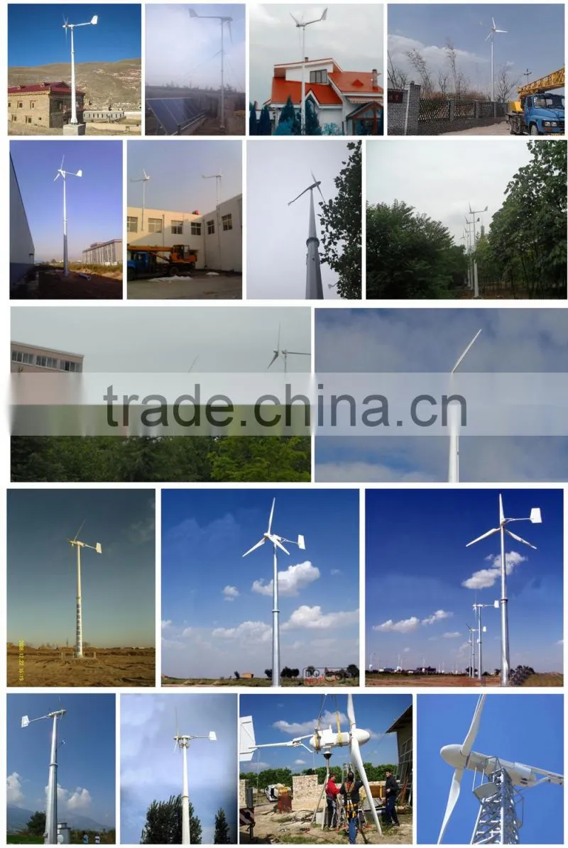 HENRYD! 6kw wind turbine generator with windmill generator for 120v 240v 380v wind power generator system