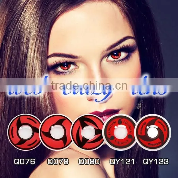 2016 hot styles circle lenses wholesale halloween sharingan contact lenses