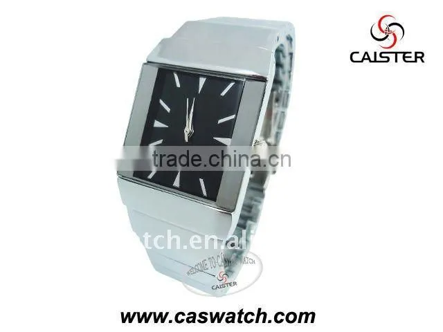 square tungsten watches Japan quartz