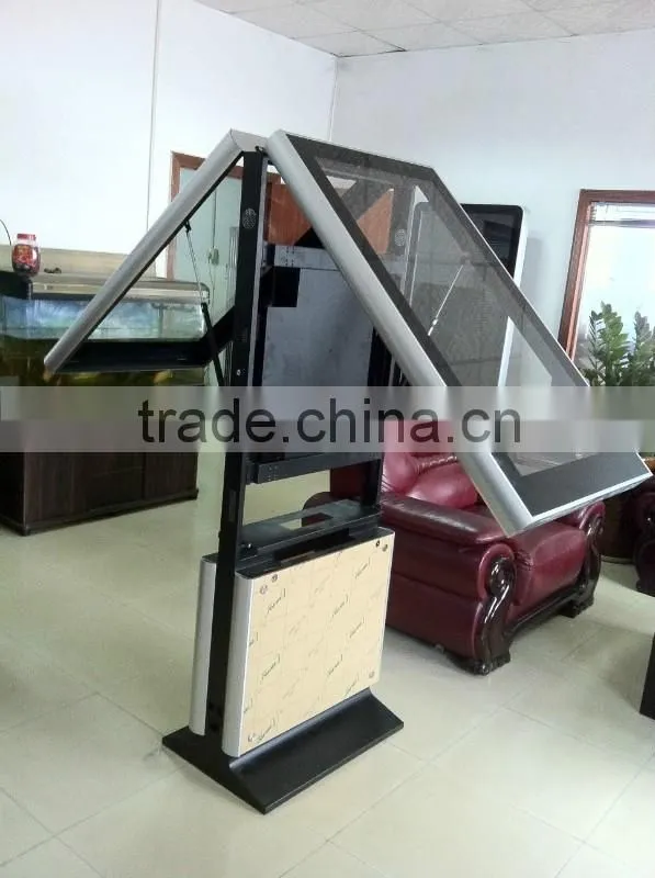 55 inch double sides Floor stand touch screen display LCD advertising player