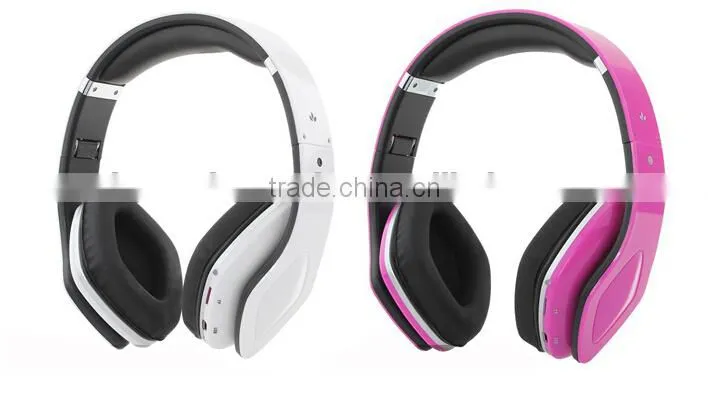 smart headphones with bluetooth and micro sd card slot & fm stereo bluetooth headphones/headset