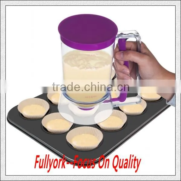 Plastic Cupcake BATTER DISPENSER for Cake with Measuring