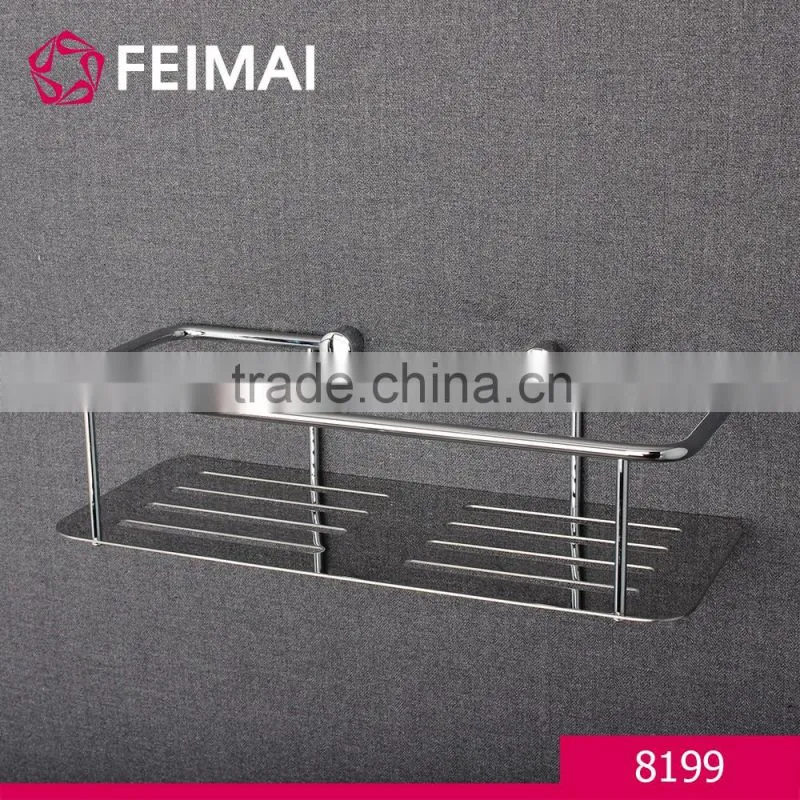 Bathroom Accessories Corner Shelf with Basket Shampoo Storage
