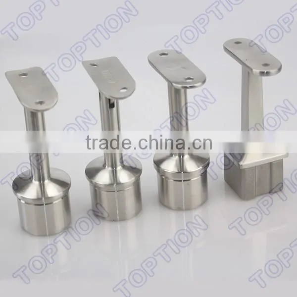 Stainless steel handrail balustrade adjustable round post support adjustable handrail bracket