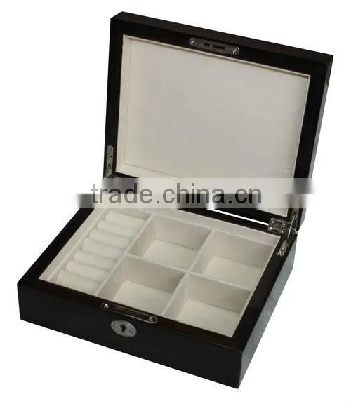 Spray painted pink wooden jewelry box