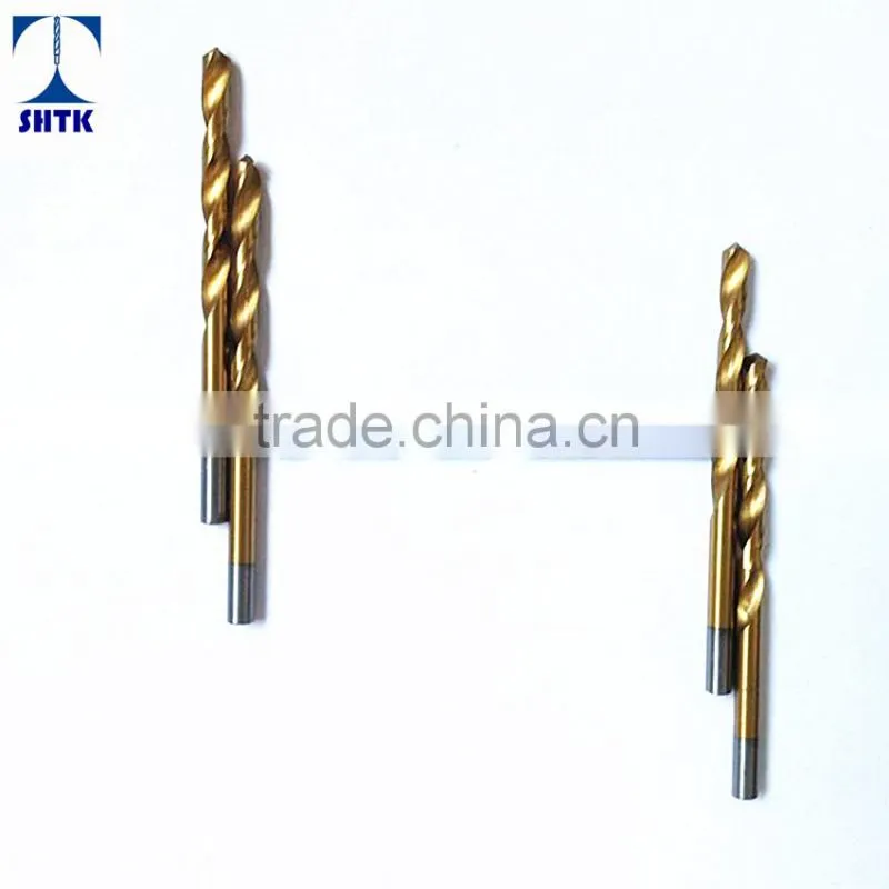 Factory sales directly, HSS 4341 Fully Ground twist drill bit, Titanium Coated