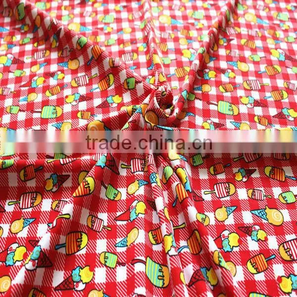 80% polyester 20% spandex microfiber printed fabric for swimming clothes