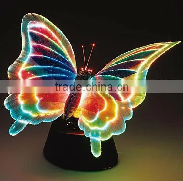 Animal Style Color Changing LED Fiber Optic Butterfly Light