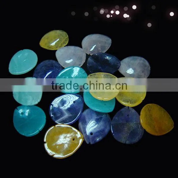 Semi Precious Stone Petal Flower Accessory