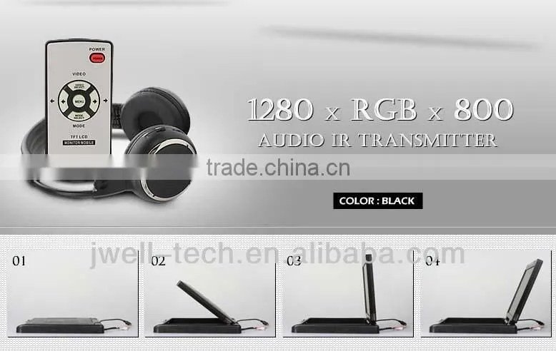 19" motorized bus monitor overhead monitor