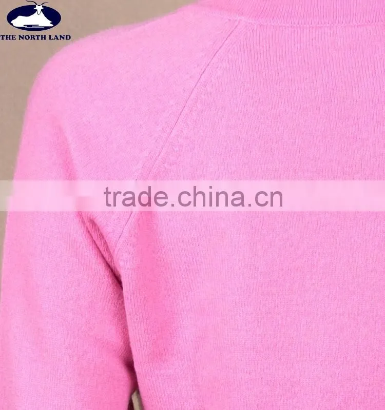 Ladies' Crew Neck Intersia Pullover