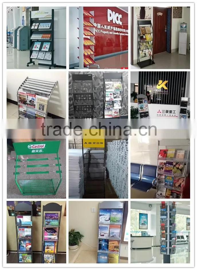 Tabloid newspaper display racks
