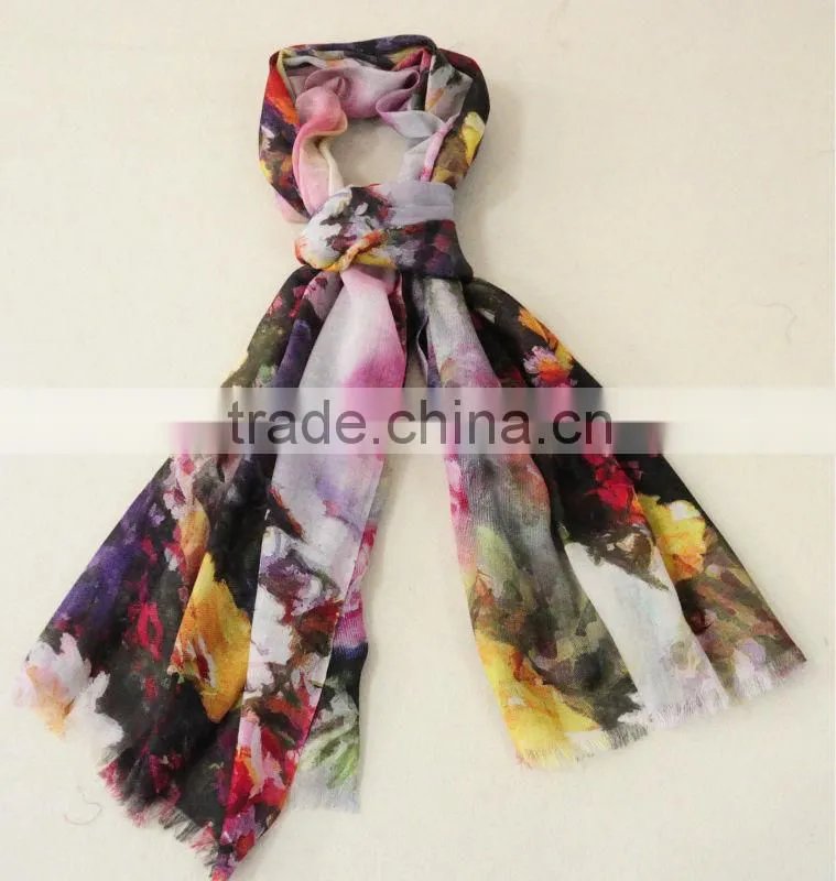 wool handmade scarf 2014 newest design 100% wool handmade scarf