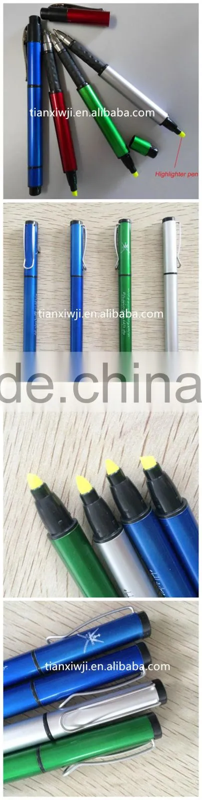 Quality popular double sided highlighter pen
