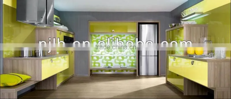 high gloss white color acrylic kitchen cabinet doors