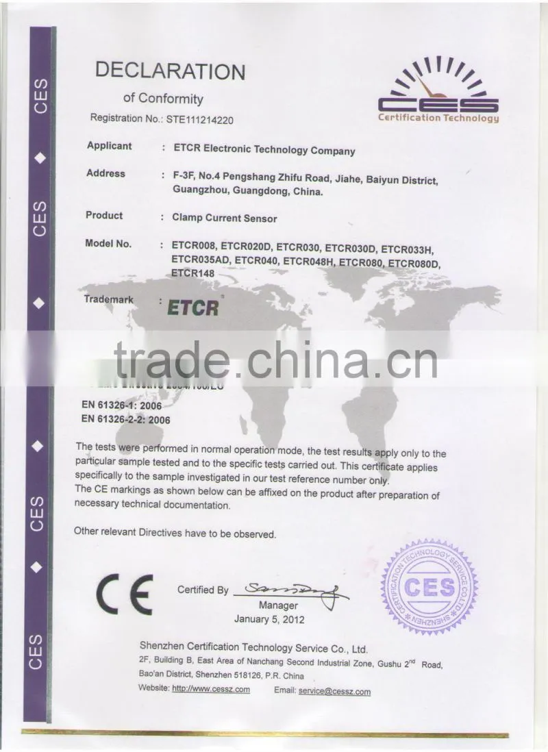 ETCR068AD Clamp AC/DC current sensor instrument measurement
