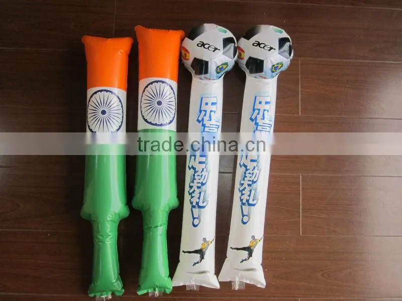 Special shape Football design Inflatable cheer sticks/Bangbang OEM