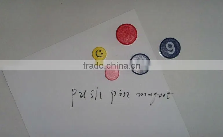 magnetic memo holder,memo magnet button,colorful magnetic paper holder,push pin magnet,magnet tack