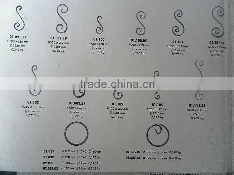 wrought iron ornamental scrolls