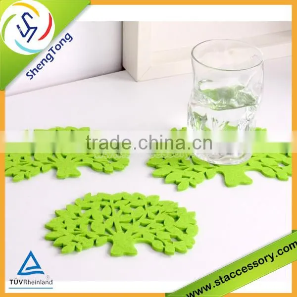 new design high quality cartoon wood drink coasters
