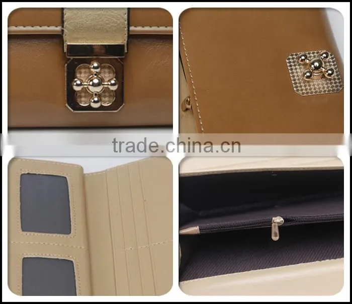 Custom women' s PU wallet which classical long wallet