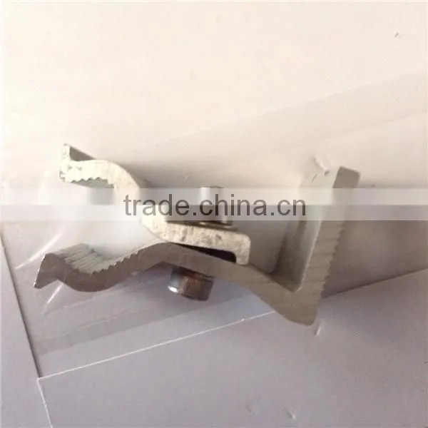 cheap aluminum adjustable clamps for solar mounting brackets metal roof clamp