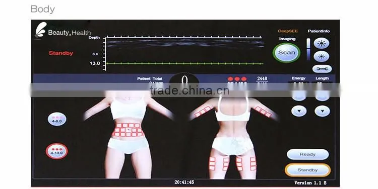 Beauty salon high intensity focused ultrasound hifu beauty machine