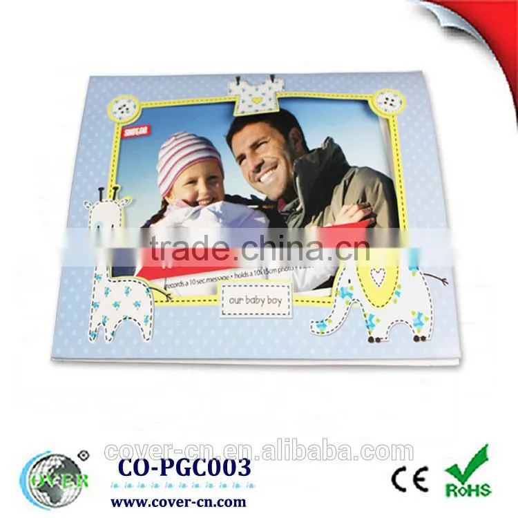 Insertable photos recordable greeting card