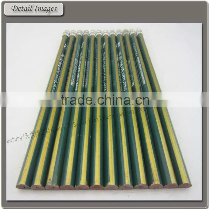 Triangle Stripe HB Pencil With Eraser Head
