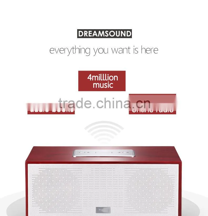 HiFi Stereo Bass WiFi wooden home speaker