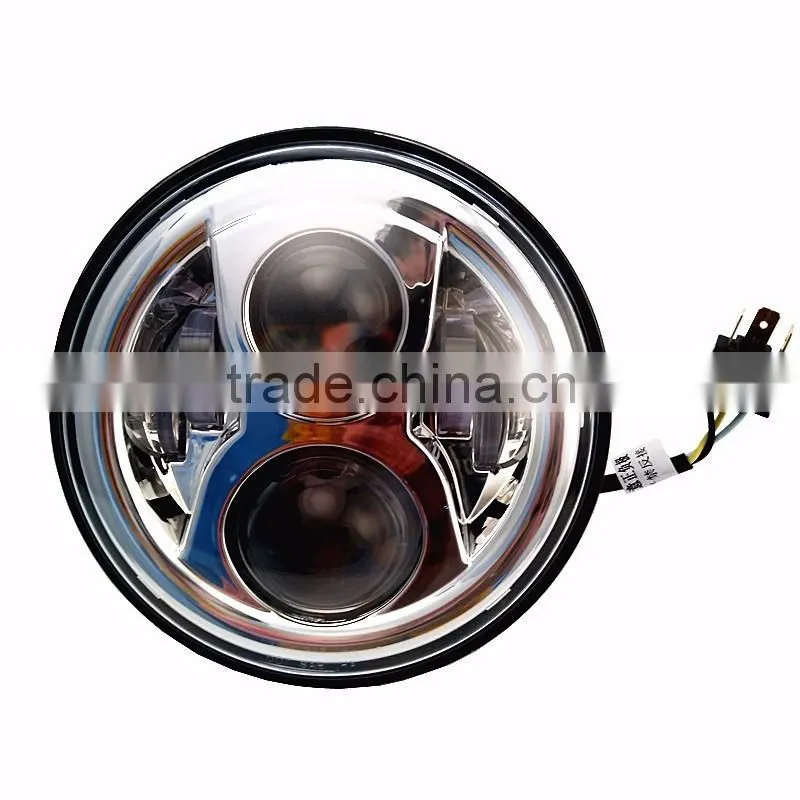 Wholesale 7" Round LED Motorcycle Head Light 7inch Led Lamp Headlight For Hornet250 600 900 VTEC VTR250 Honda CB400 CB500 CB1300