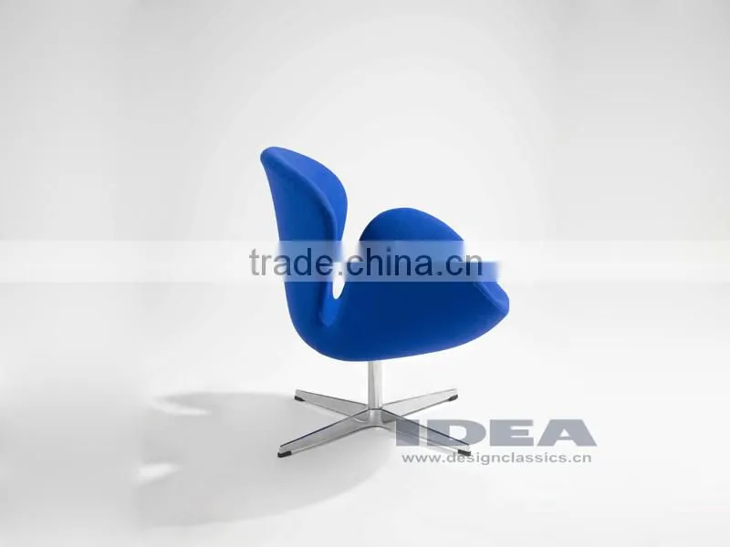 Replica Arne Jocabsen Swan Chair - Blue Fabric