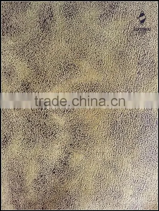 leather feeling printed suede for sofas