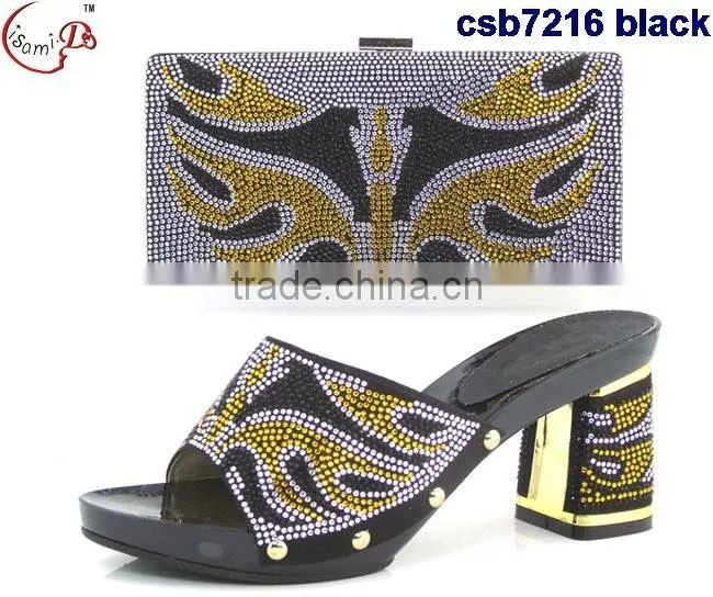 CSB7216 New design for women shopping cheap italian shoes matching bags