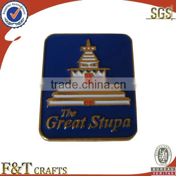 we make custom metal badges with metal painted safety pin