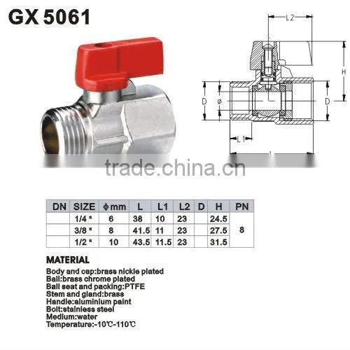 Brass Mini Ball Valve
