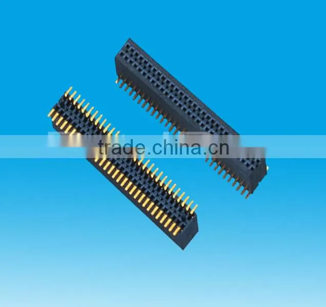 Gold Plated Connector, 2.0mm Pitch Double Row SMT Female Header