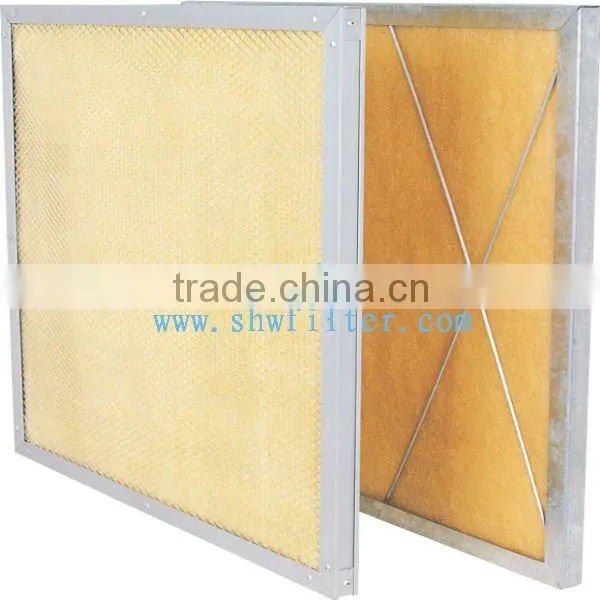 g4 air panel filter of high temperature