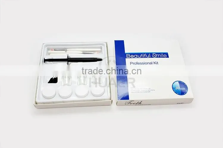 teeth whitening bleaching system gel kit