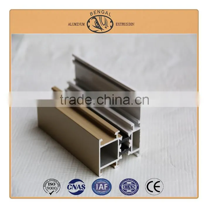 Two Tracks Aluminum Heat Insulation Sliding Window Profiles