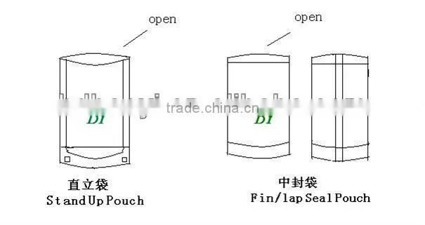 PA/PE laminated stand up pouch