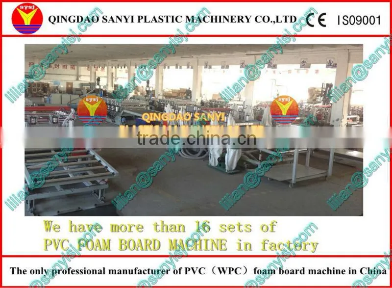 wood plastic composite production line/plastic foaming sheet making machine