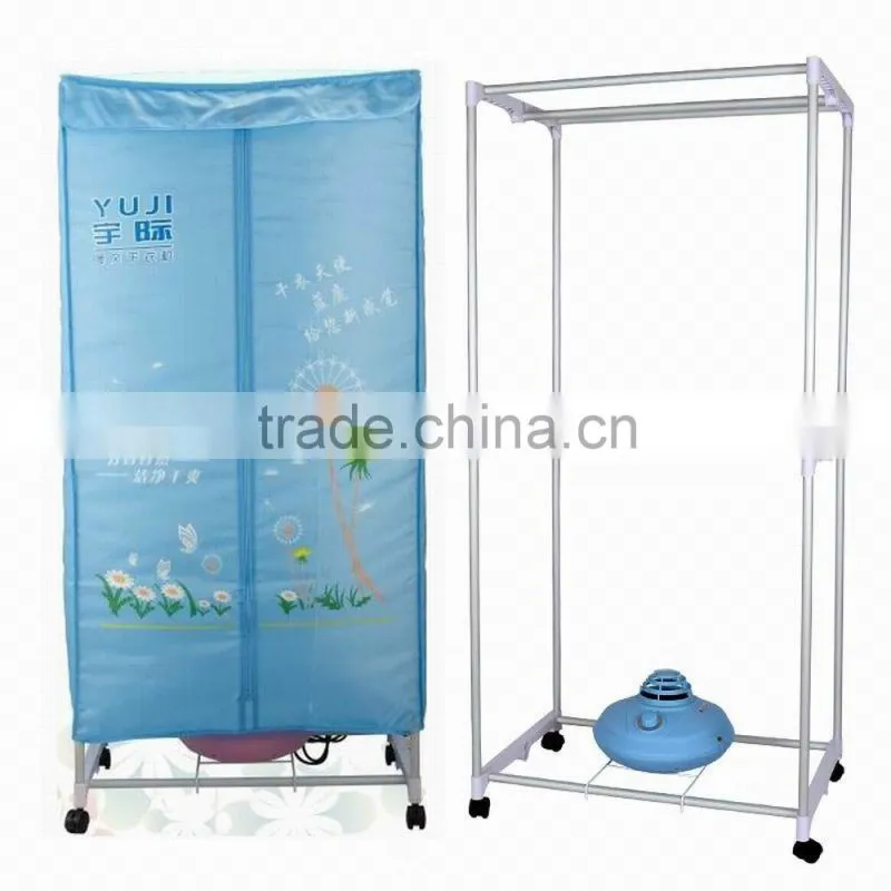 Electric clothes dryer air warmer, free standing clothes dryer