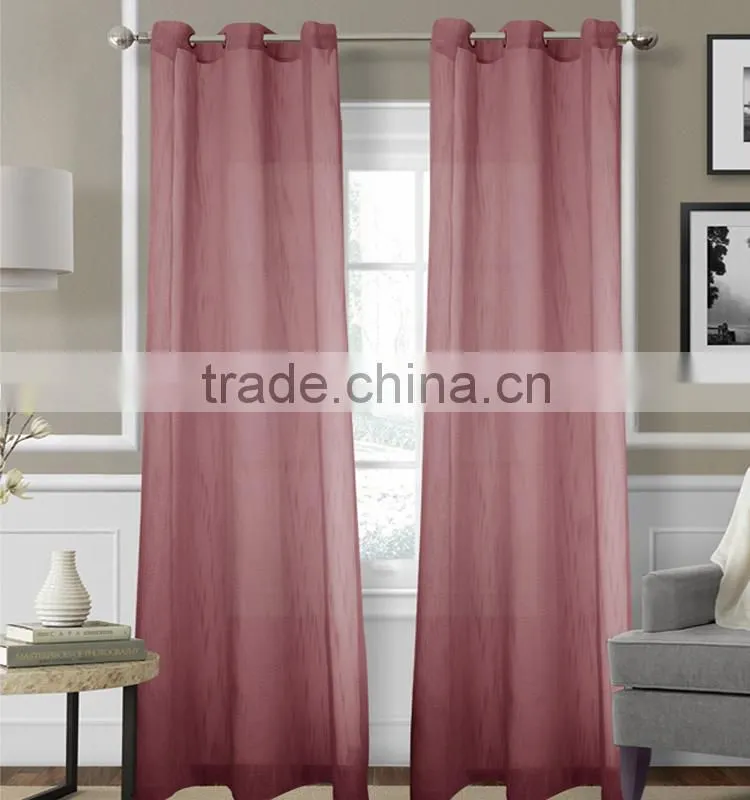 HLHT welcome OEM ready made sheer curtain