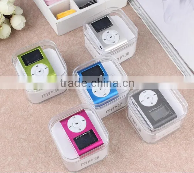 hot 2gb 4gb clip mp3 player with FM radio LCD display screen