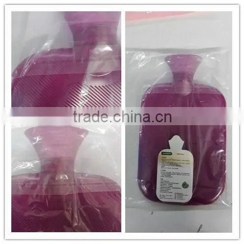 Hot multifunctional baby PVC hot water bottle green anti-scald