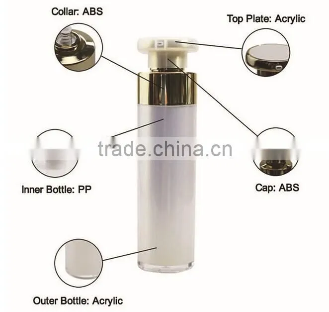 For Korea Hot Selling wholesale luxury cosmetic Airless Bottle from Alibaba