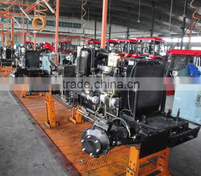 Africa hot selling DQ804B 80HP 4WD wheel farm tractor with Cabin